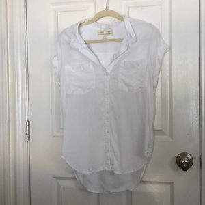Cloth & Stone white button down short sleeve